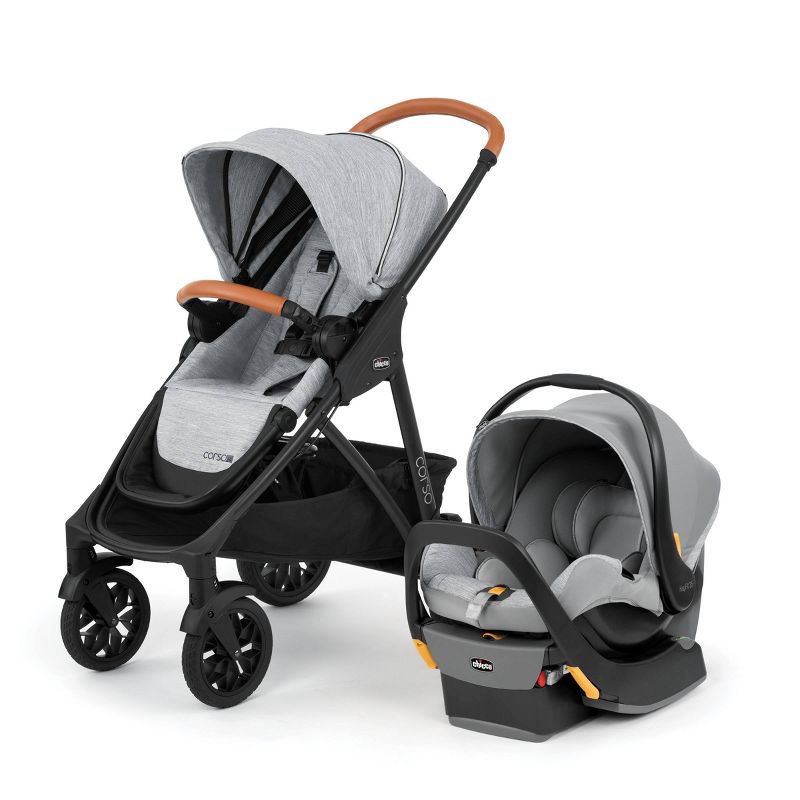 Cybex Eezy S+2 Travel System with Aton 2 Infant Car Seat - Deep Black