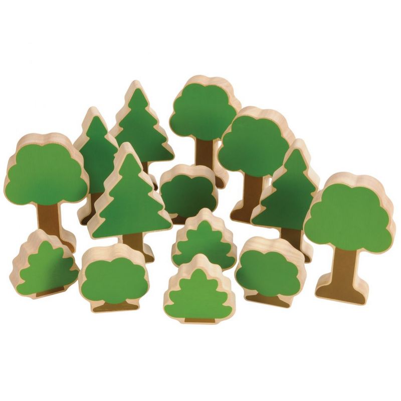 Kaplan Early Learning Nature's Accents: Trees and Bushes for Block Play
