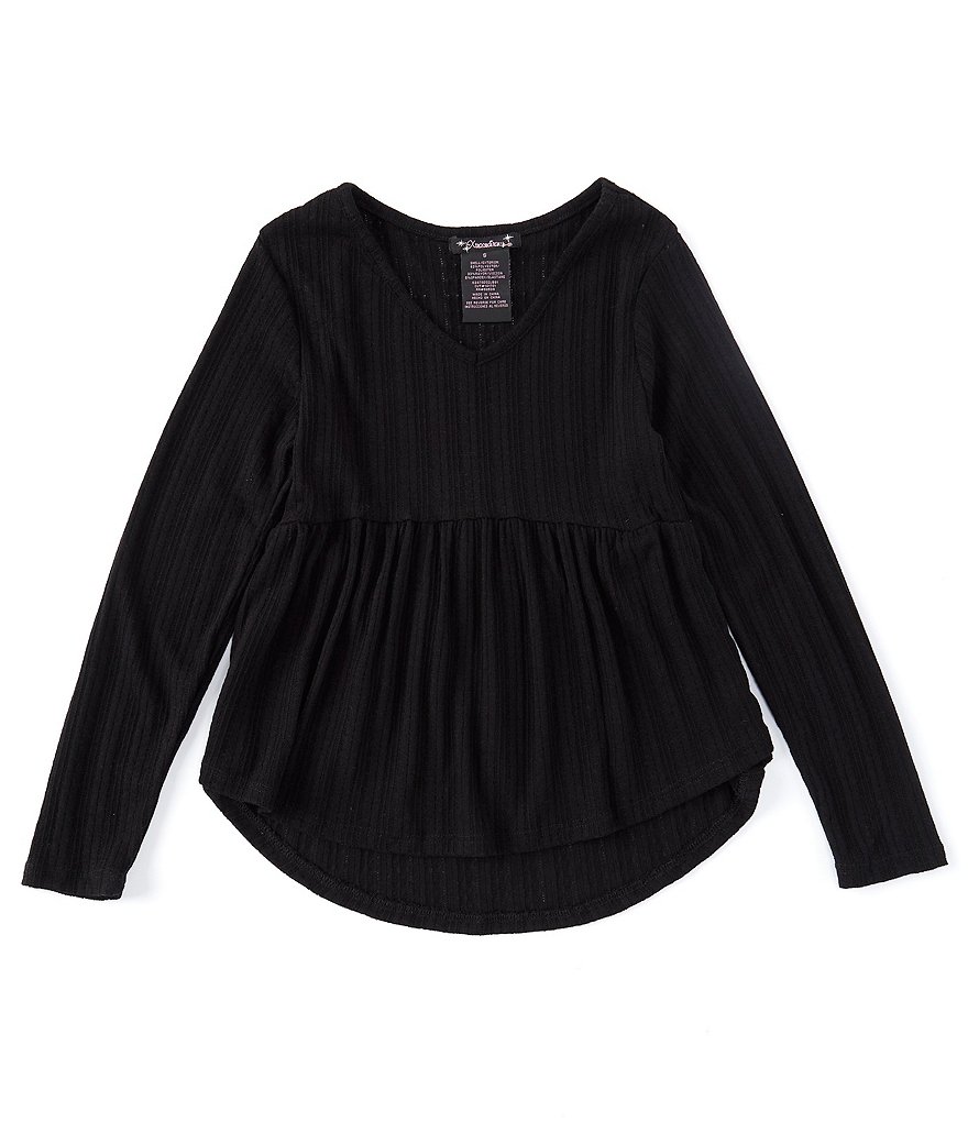 Xtraordinary Big Girls 7-16 Long-Sleeve Drop-Waist Tunic Top