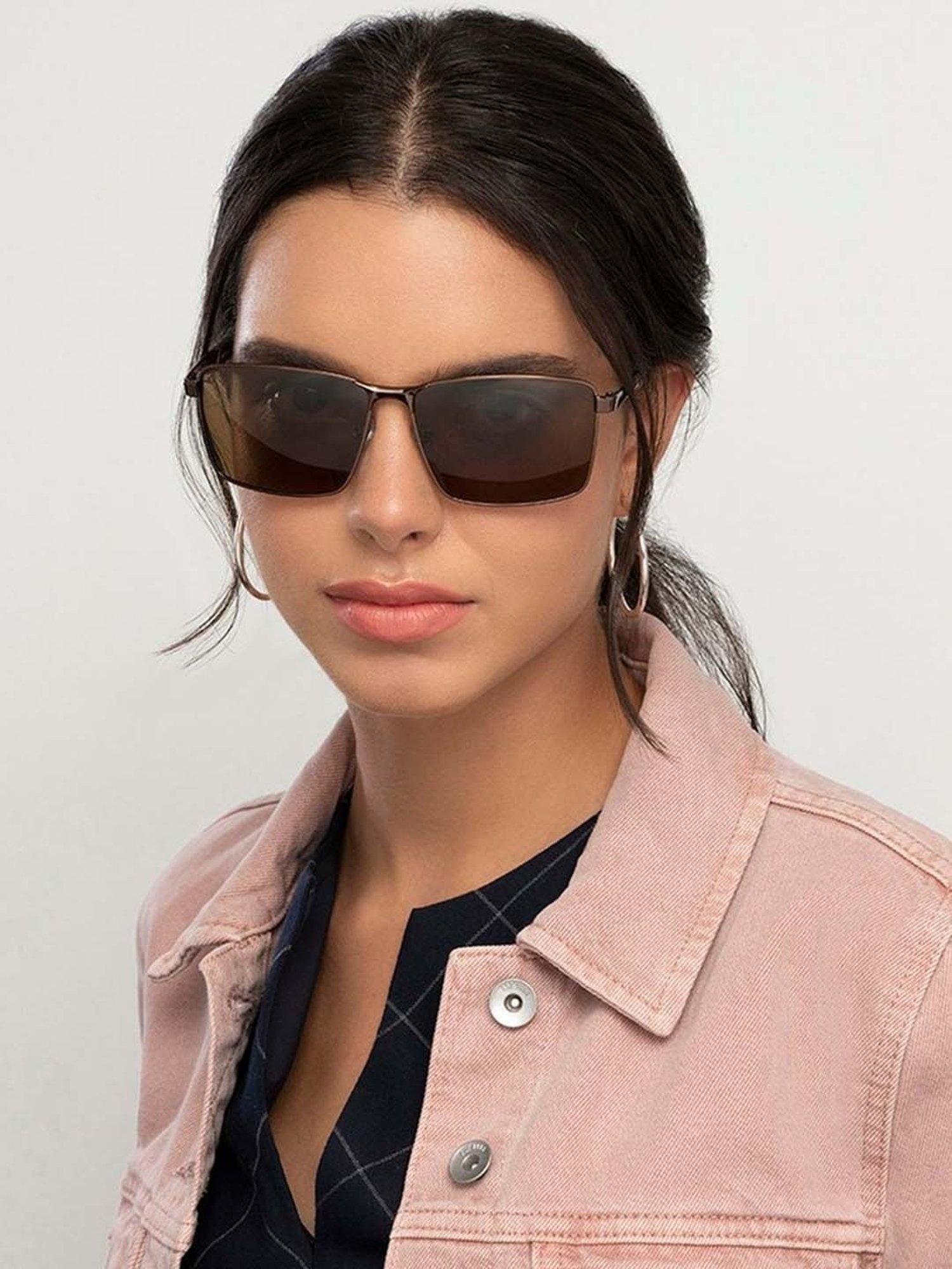 Vincent Chase by Lenskart VC S13969 Brown Square Sunglasses