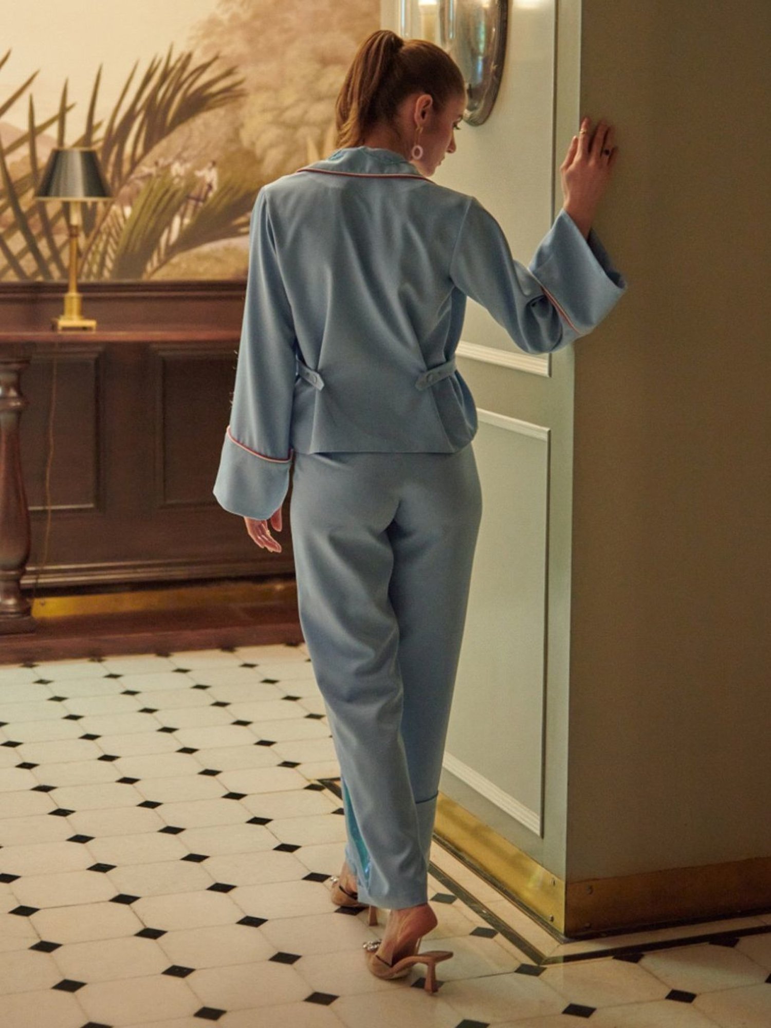 Cin Cin Blue Audace Party Edit Como Pant