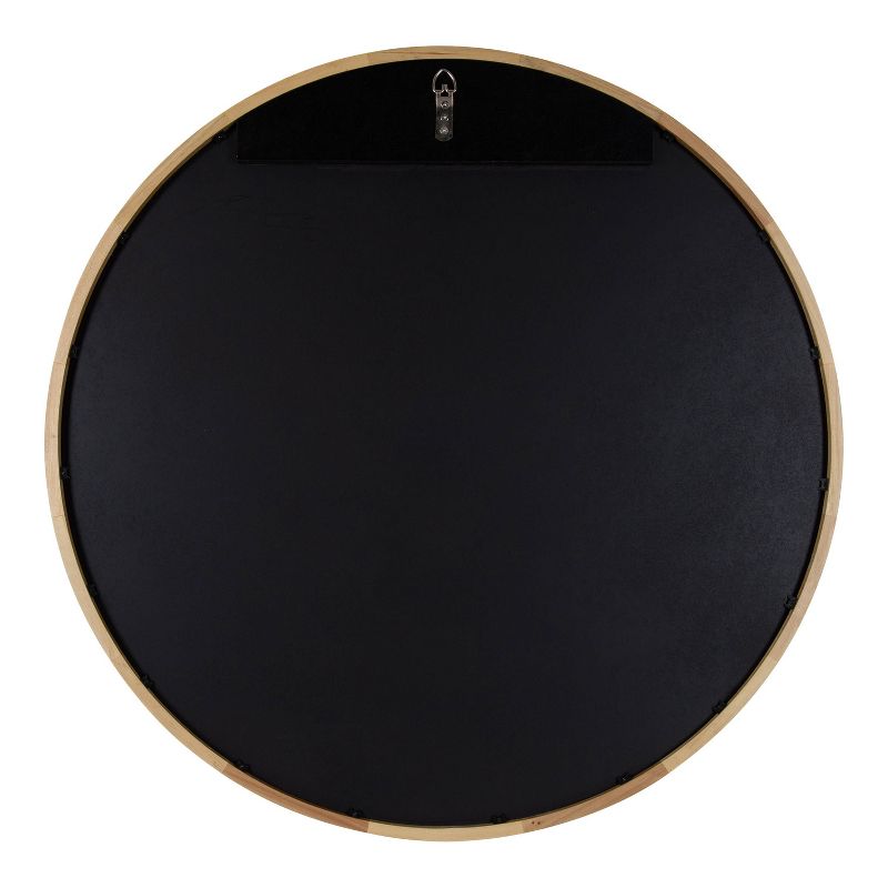 30" McLean Round Wall Mirror Natural - Kate & Laurel All Things Decor