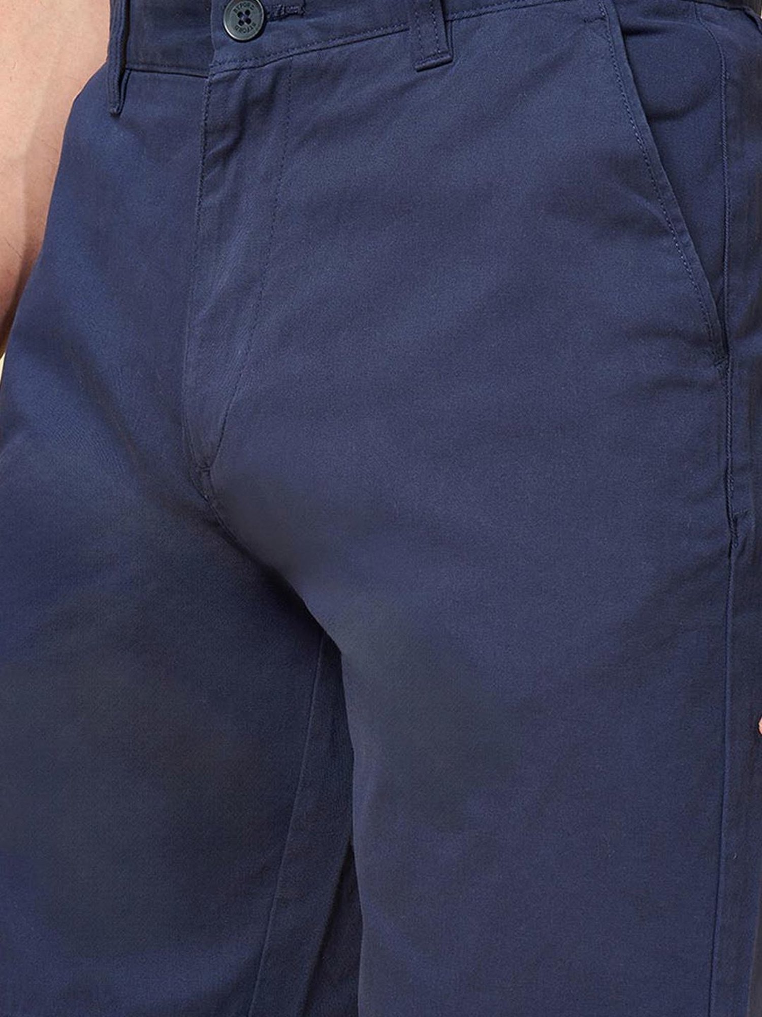 Byford by Pantaloons Navy Slim Fit Shorts