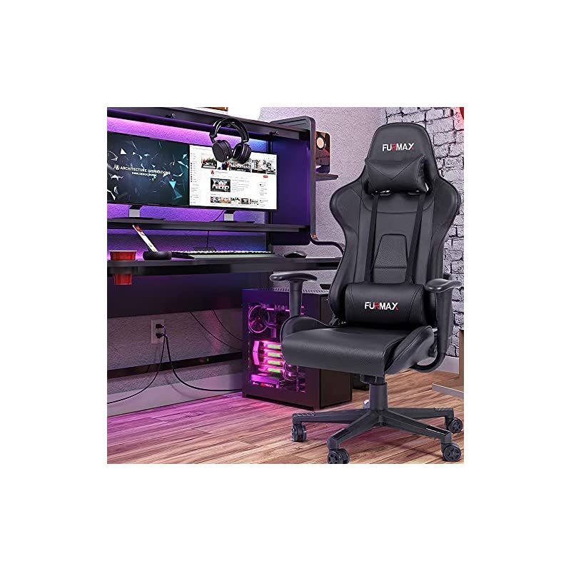 100 Racing Style Gaming Chair, in Black (RSP-100-BLK)