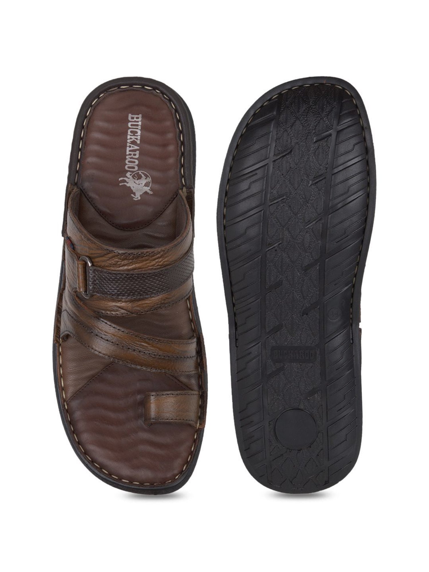 Buckaroo Men's KAROL Tan Toe Ring Sandals