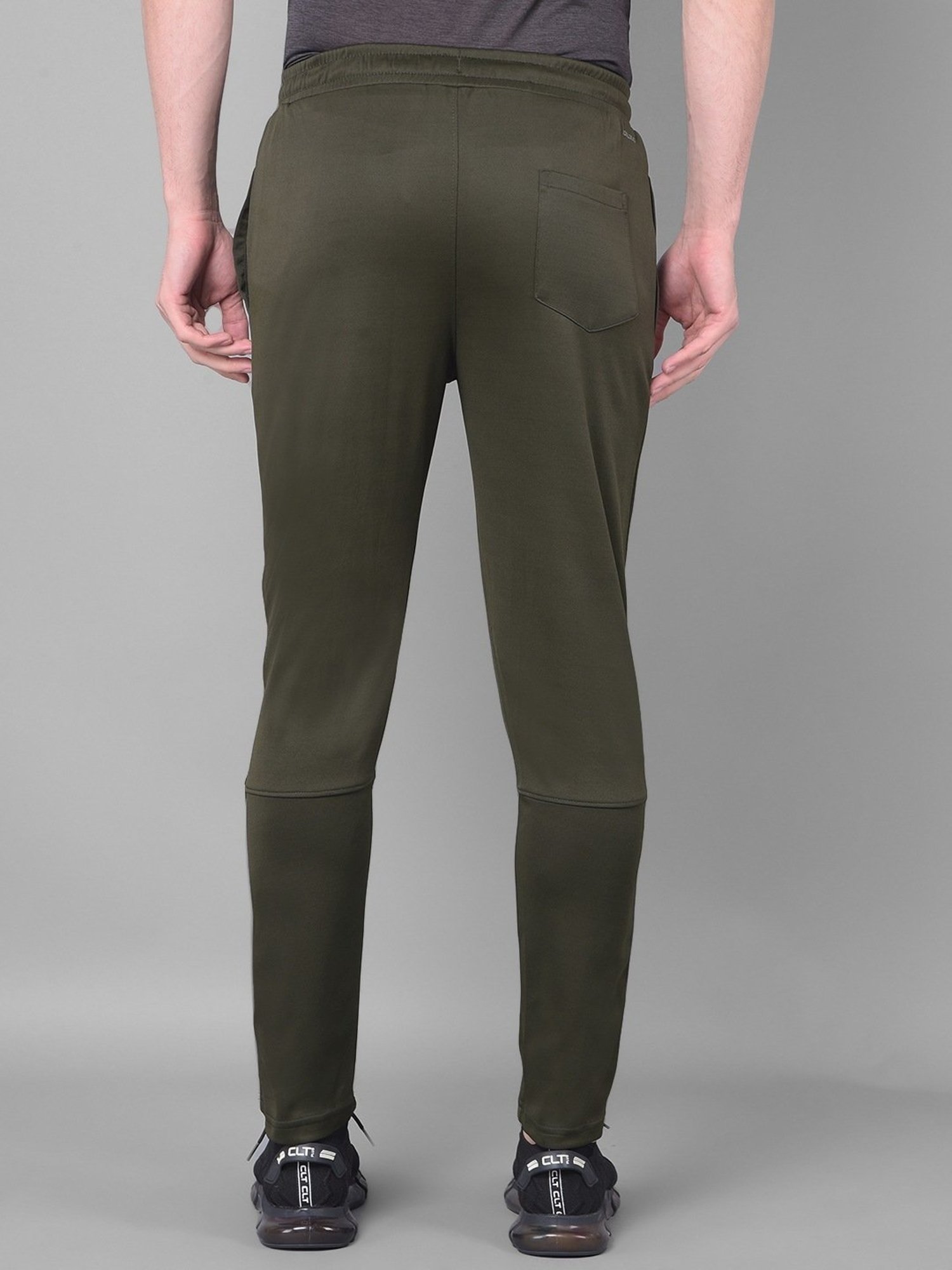 Force NXT Olive Regular Fit Sports Trackpants