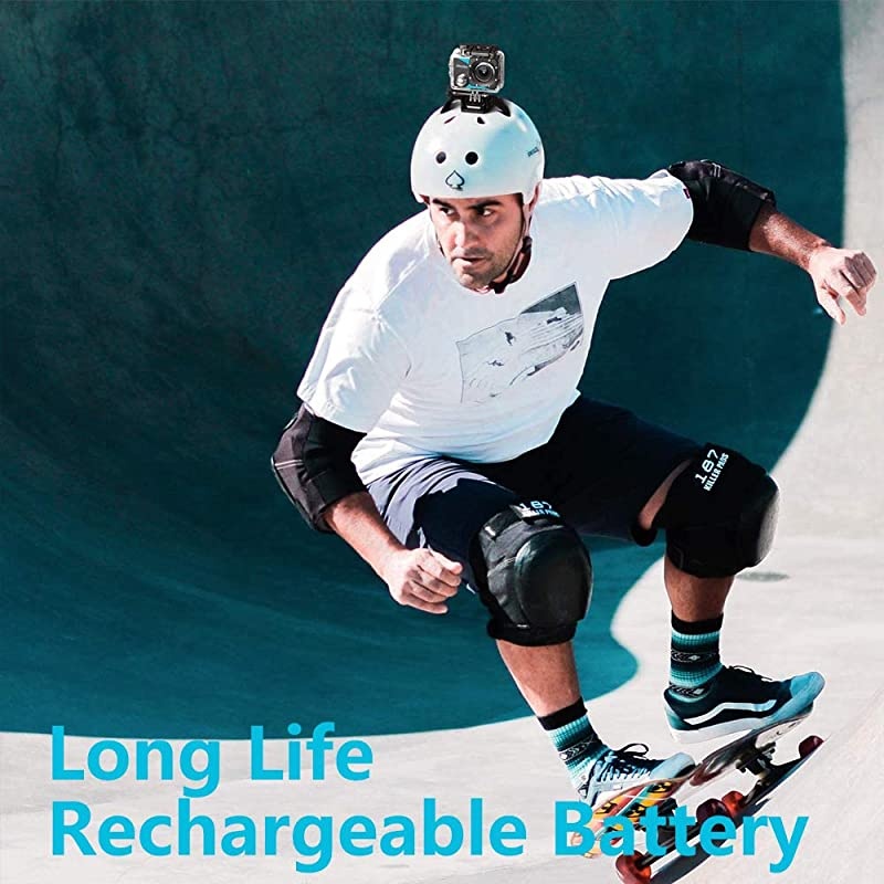 Action Camera 1080P 12MP Waterproof Underwater 98ft Sports Camera 2quot LCD Screen Wide Angle with Mounting Accessories Kit BlackBlue