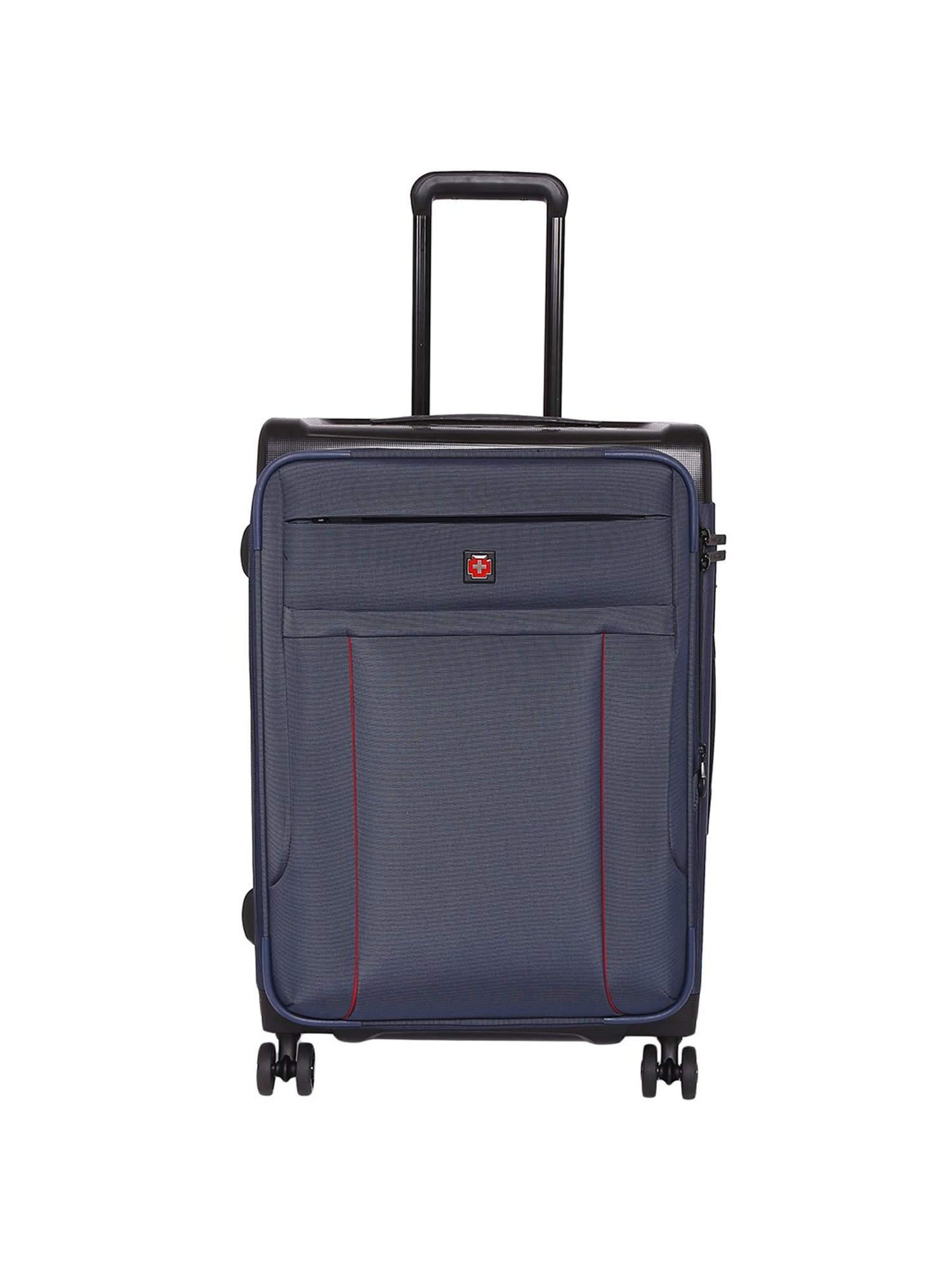 Swiss Brand Perth Navy Medium Soft Trolley Bag - 24 cm