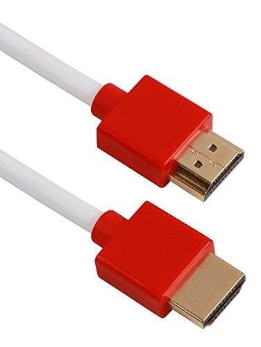 QVS 10ft High Speed HDMI UltraHD 4K with Ethernet Thin Flexible Cable