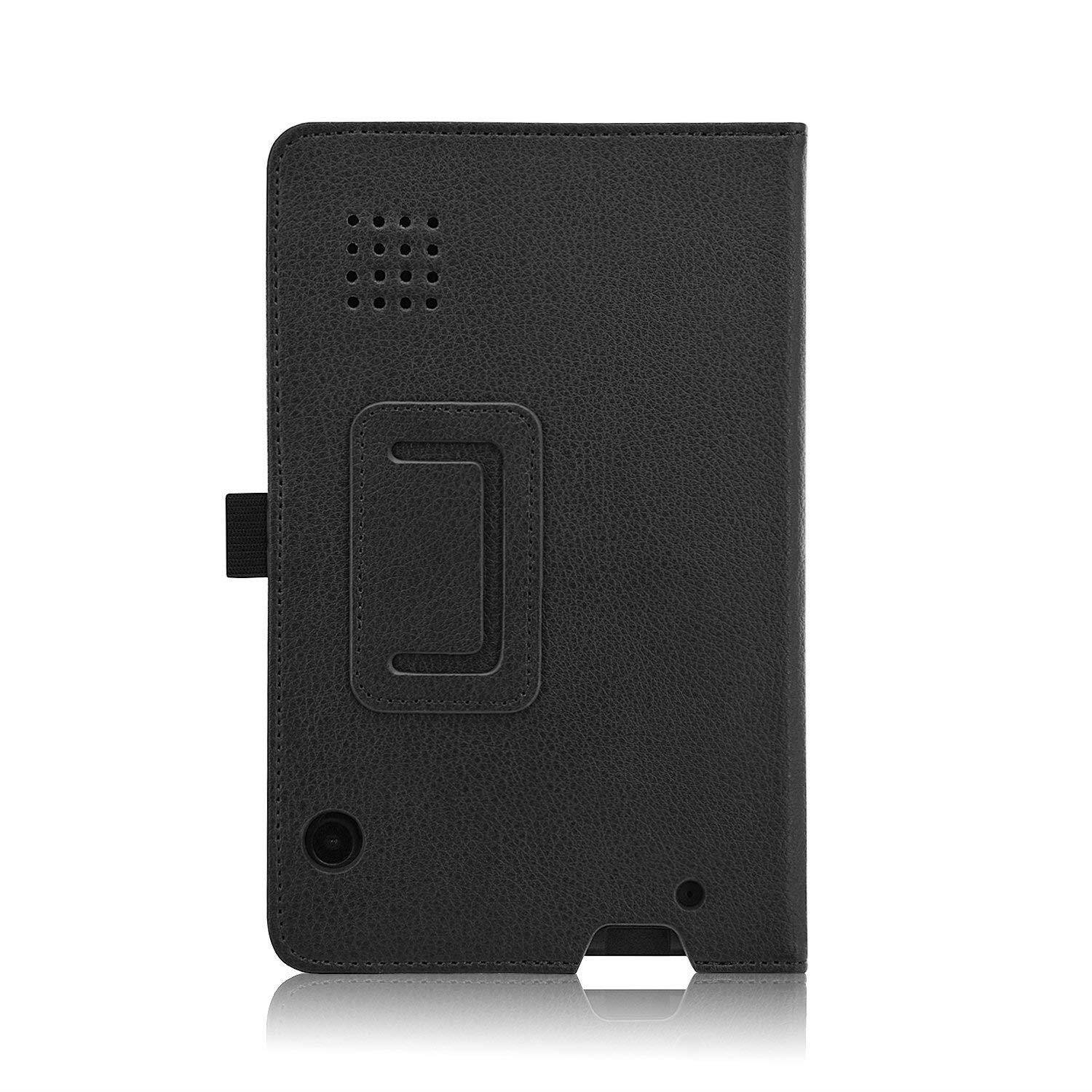 ACdream RCA Voyager 7 Case, Folio Premium PU Leather Cover Case for RCA Voyager (2016, 2017)/RCA Voyager II/RCA Voyager III RCA/RCA Voyager Pro 7" Android Tablet, Black