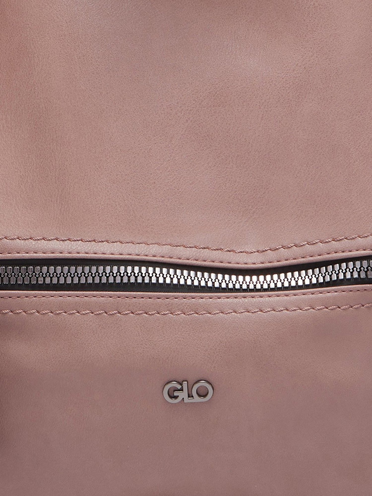 Globus Women Taupe Solid Vegan Leather Hobo Bag