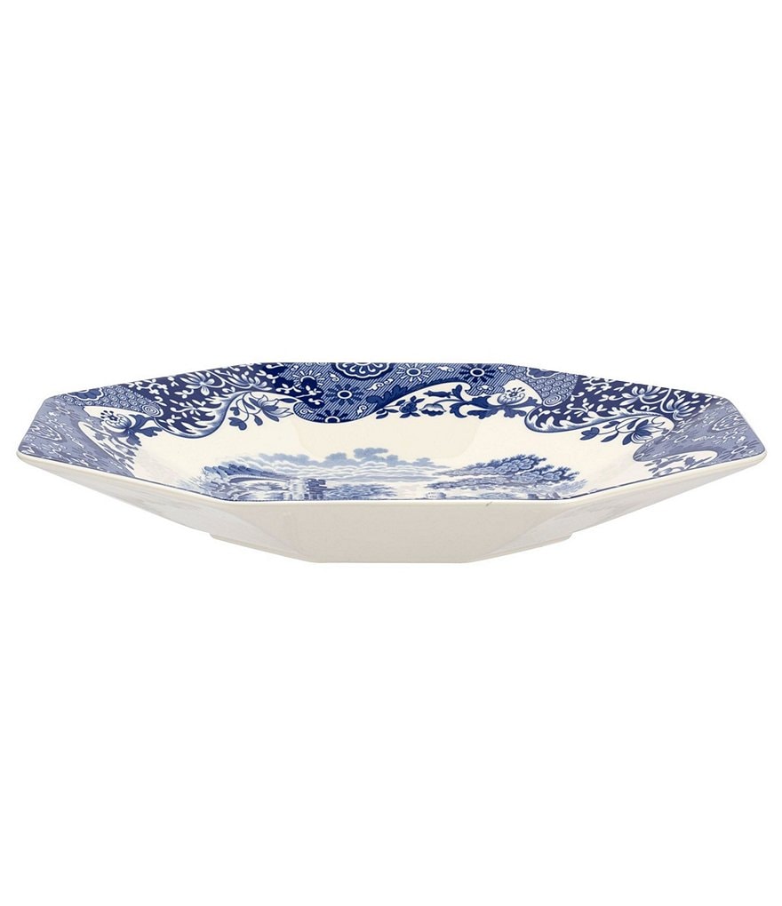 Spode Blue Italian 14#double; Octagonal Platter