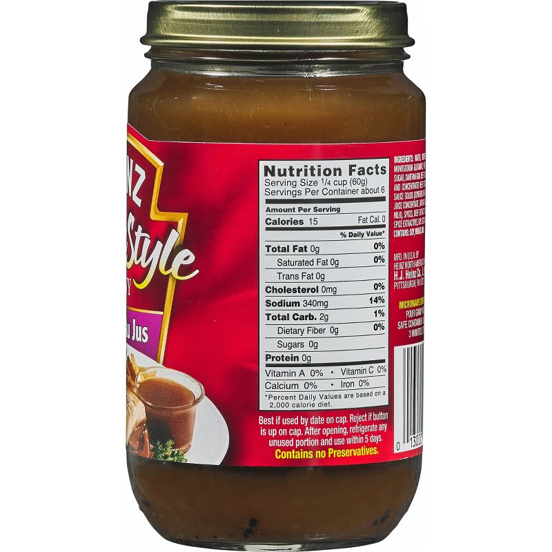 Heinz Bistro Au Jus HomeStyle Gravy 12oz