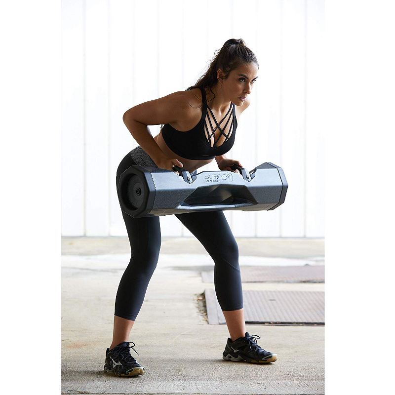 Surge Storm Heavy-Duty 40-Pound Water-Filled Adaptable Hydro-Inertia Home Total Body Workout Weight Tube, Black/Pink