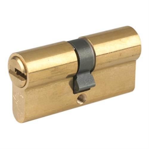 Mul-T-Lock E33C33D-05 Euro Profile Double Cylinder Brass US05 With Interior Turn Knob And High Security 006 Keyway