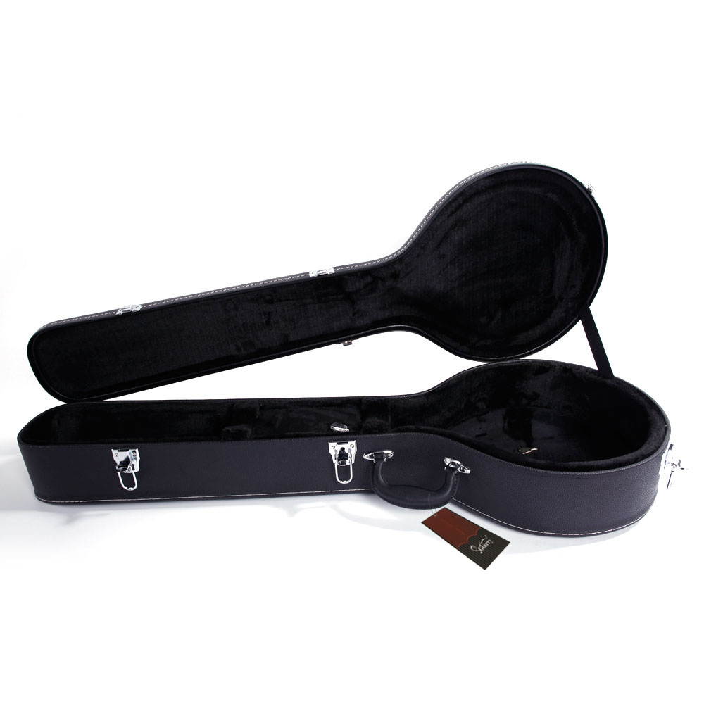 Hot Sale Hardshell Professional 5-string Banjos Black Leather Case Black Color