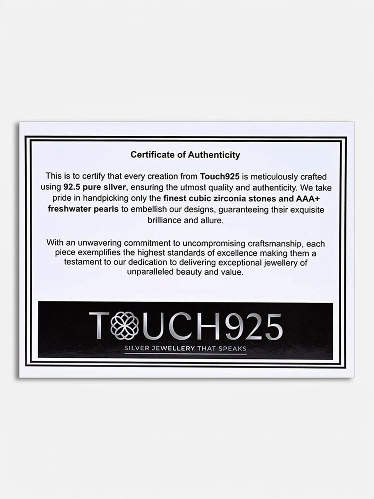 Touch925 Sterling Silver Timeless T Initial Chain Pendant