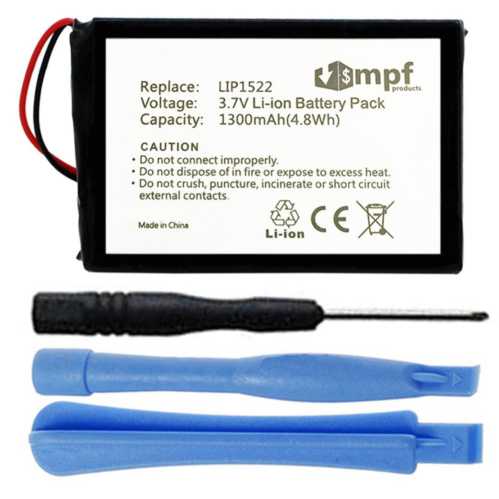 MPF Products 1300mAh LIP1522 Battery Replacement Compatible with Sony Playstation 4 PS4 Dualshock 4 Wireless Controller (CUH-ZCT1E and CUH-ZCT1U - 2015 and Older Models ONLY)