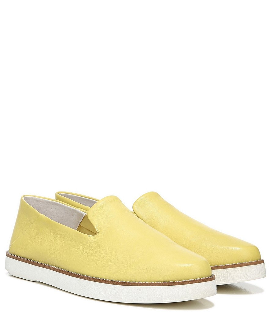 Franco Sarto Iconic Leather Slip-On Platform Sneakers