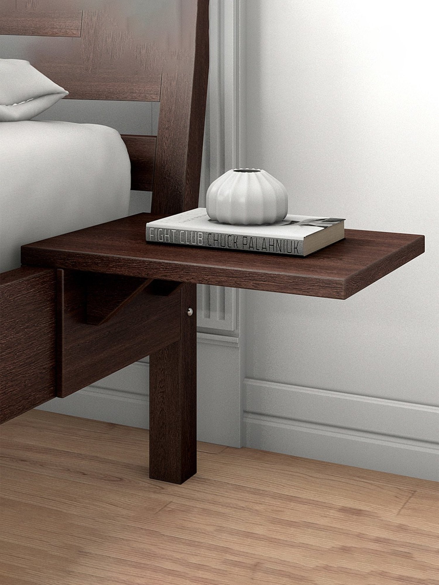 Pure Fern Night Table in Brown Colour