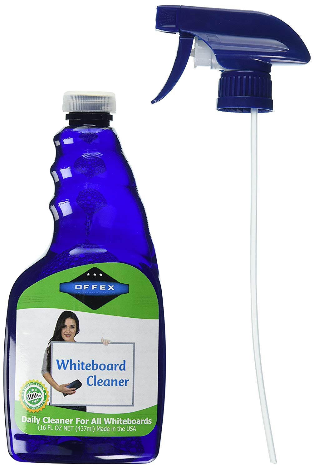 Offex White Board Cleaner Non-toxic Spray Bottle 16 Oz