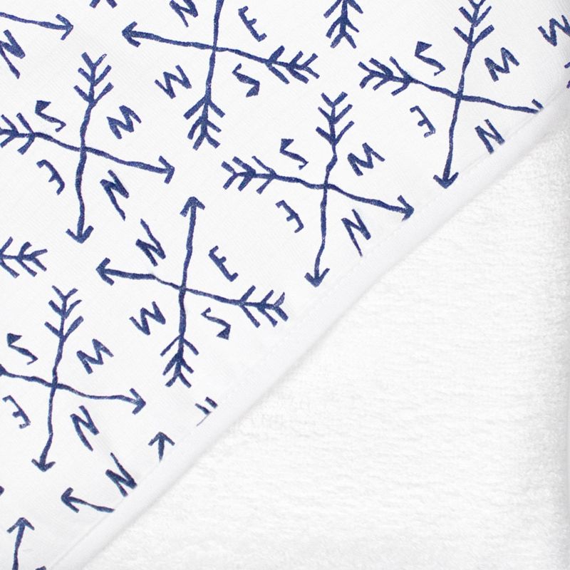 Honest Baby Boys' 3pk Organic Cotton Compass Towel Set