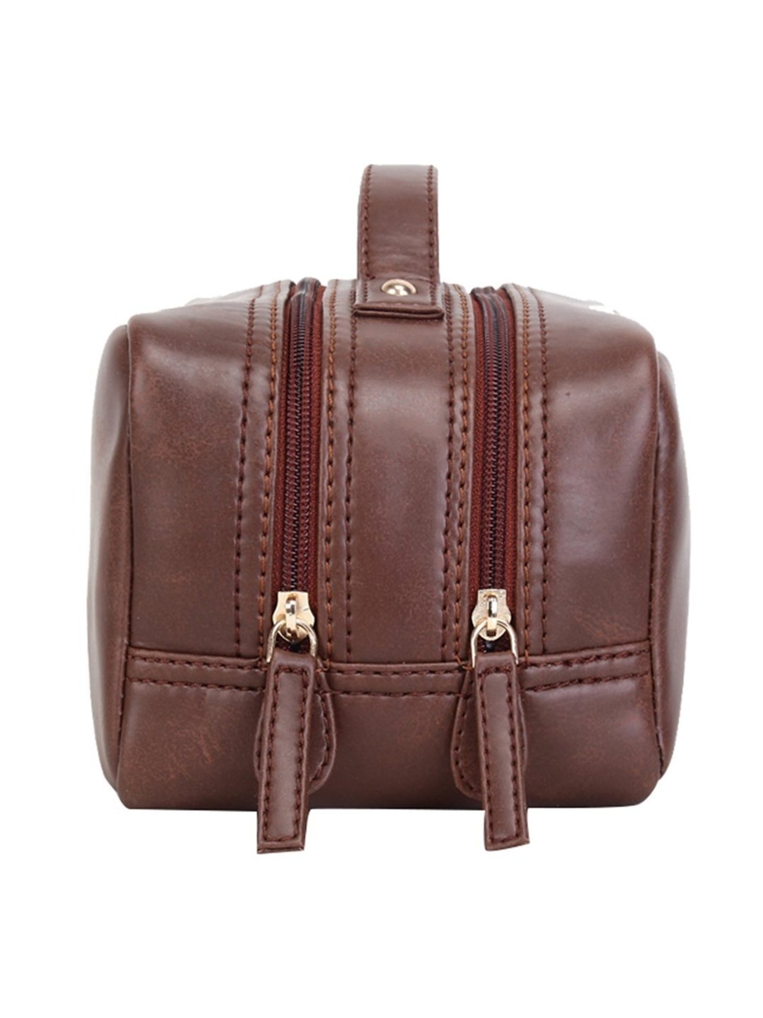 Yelloe Brown Casual Travel Pouch for Men