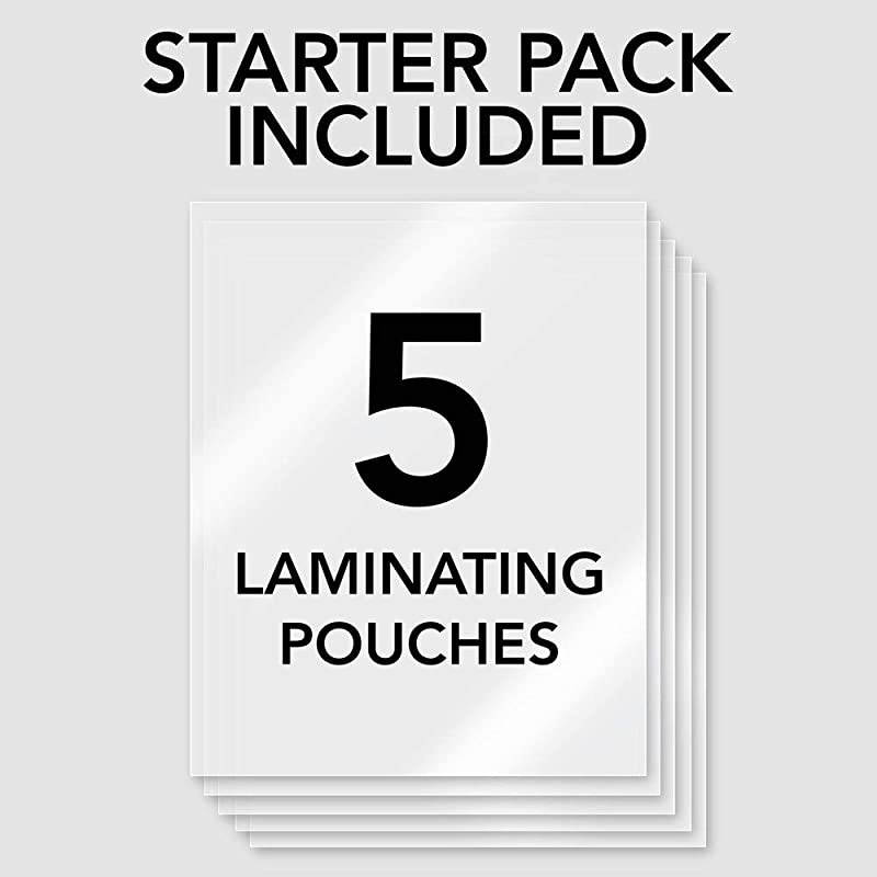 Laminator, Thermal, Inspire Plus Lamination Machine, 12 inches Max Width, Quick Warm-up, Includes Laminating Pouches, White / Gray (1701867)