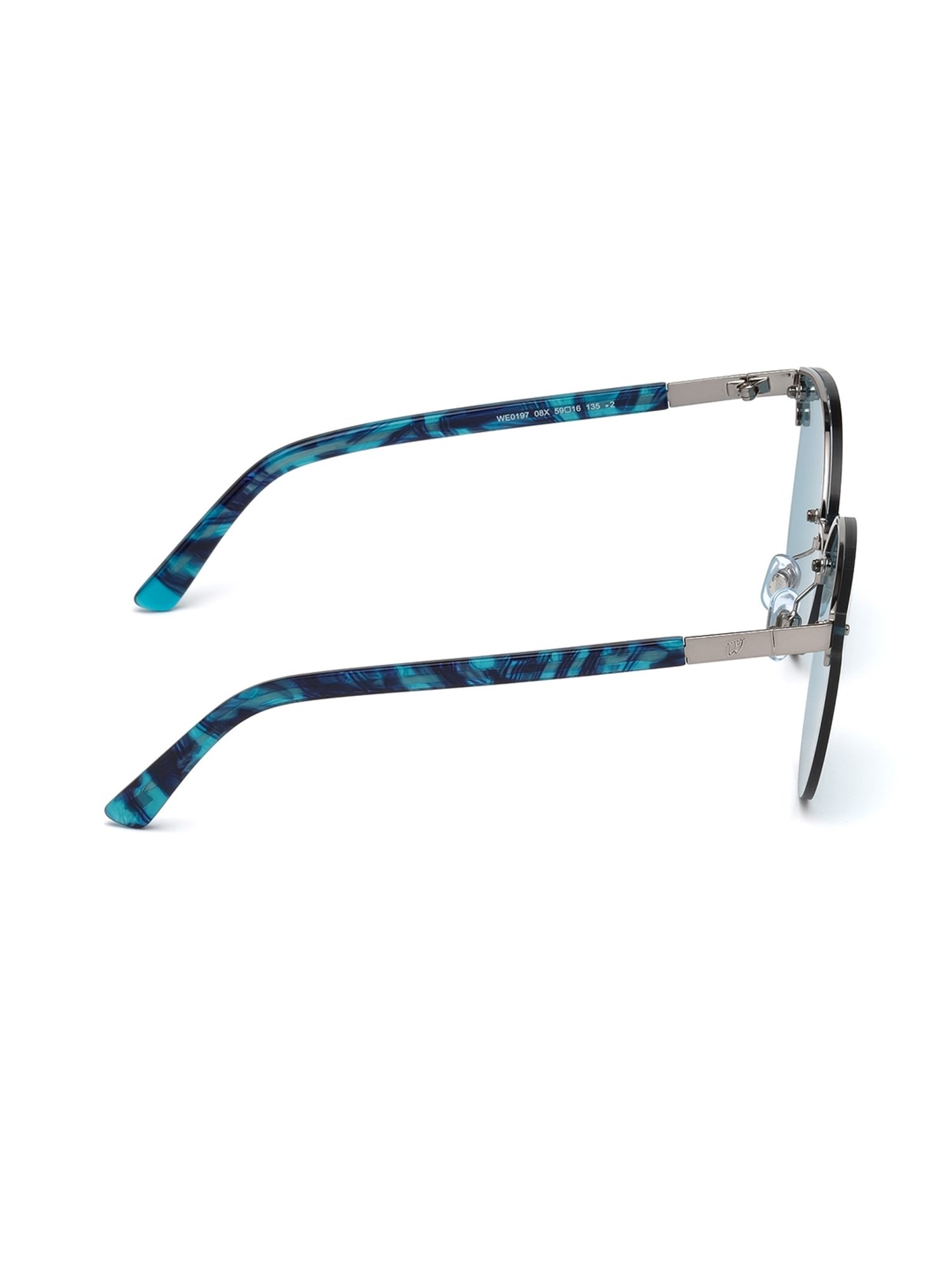 WEB EYEWEAR Blue Cat Eye Sunglasses Designed in Italy