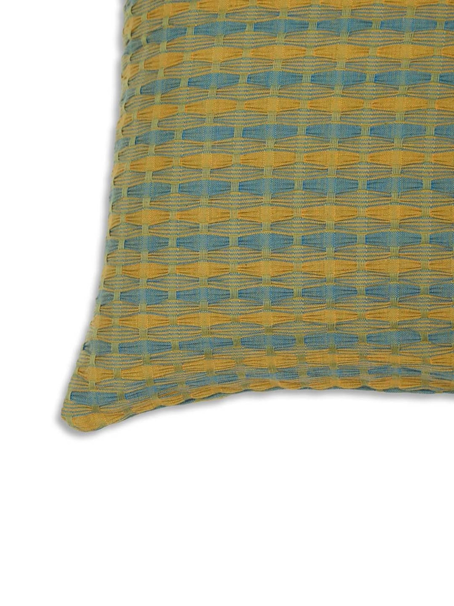 Fabindia Standalone Yellow Cotton Deepali Cushion Cover