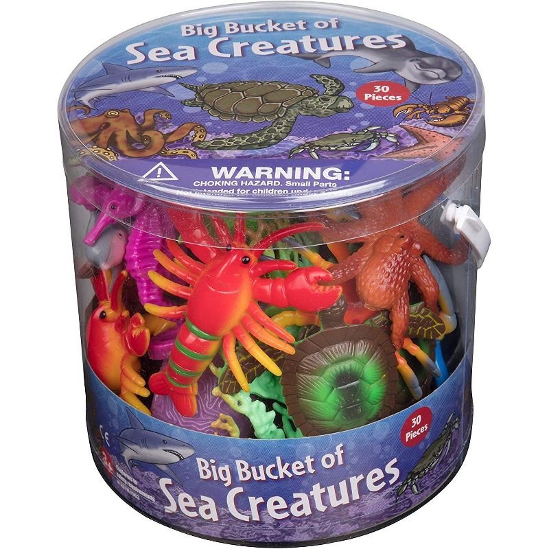 Hingfat Ocean Sea Creature Action Figure Toys, 30 Pieces