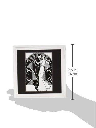 3dRose Art Deco Dancing Couple - Greeting Cards, 6 x 6 inches, set of 12 (gc_41536_2)