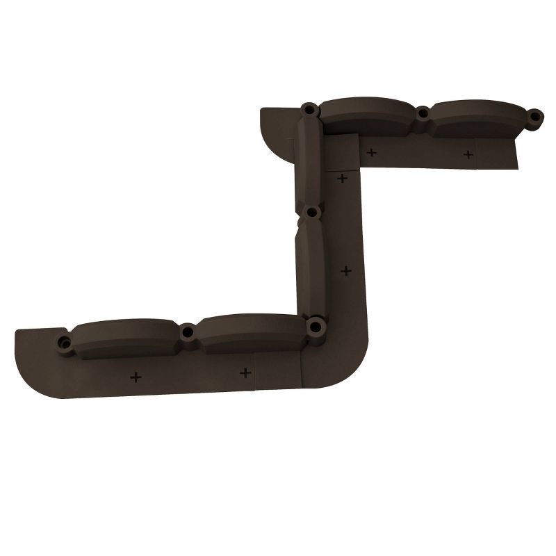 3.5" Resin Emsco Trim Free Lawn Edging - Brown