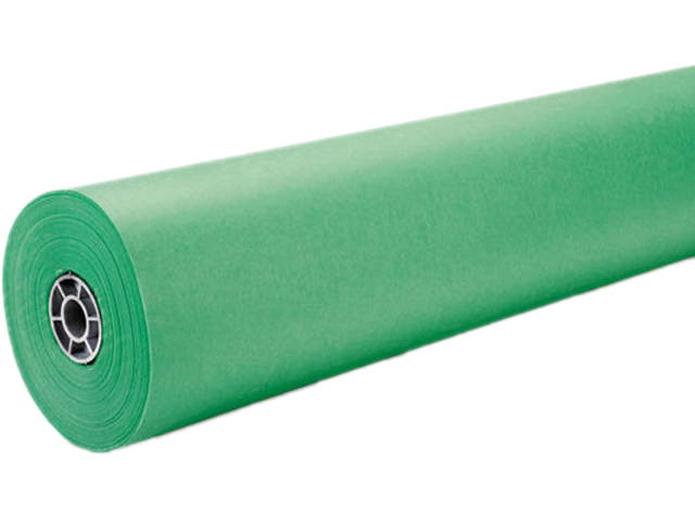 Pacon 63130 Rainbow Duo-Finish Colored Kraft Paper, 35 lbs., 36" x 1000 ft, Bright Green