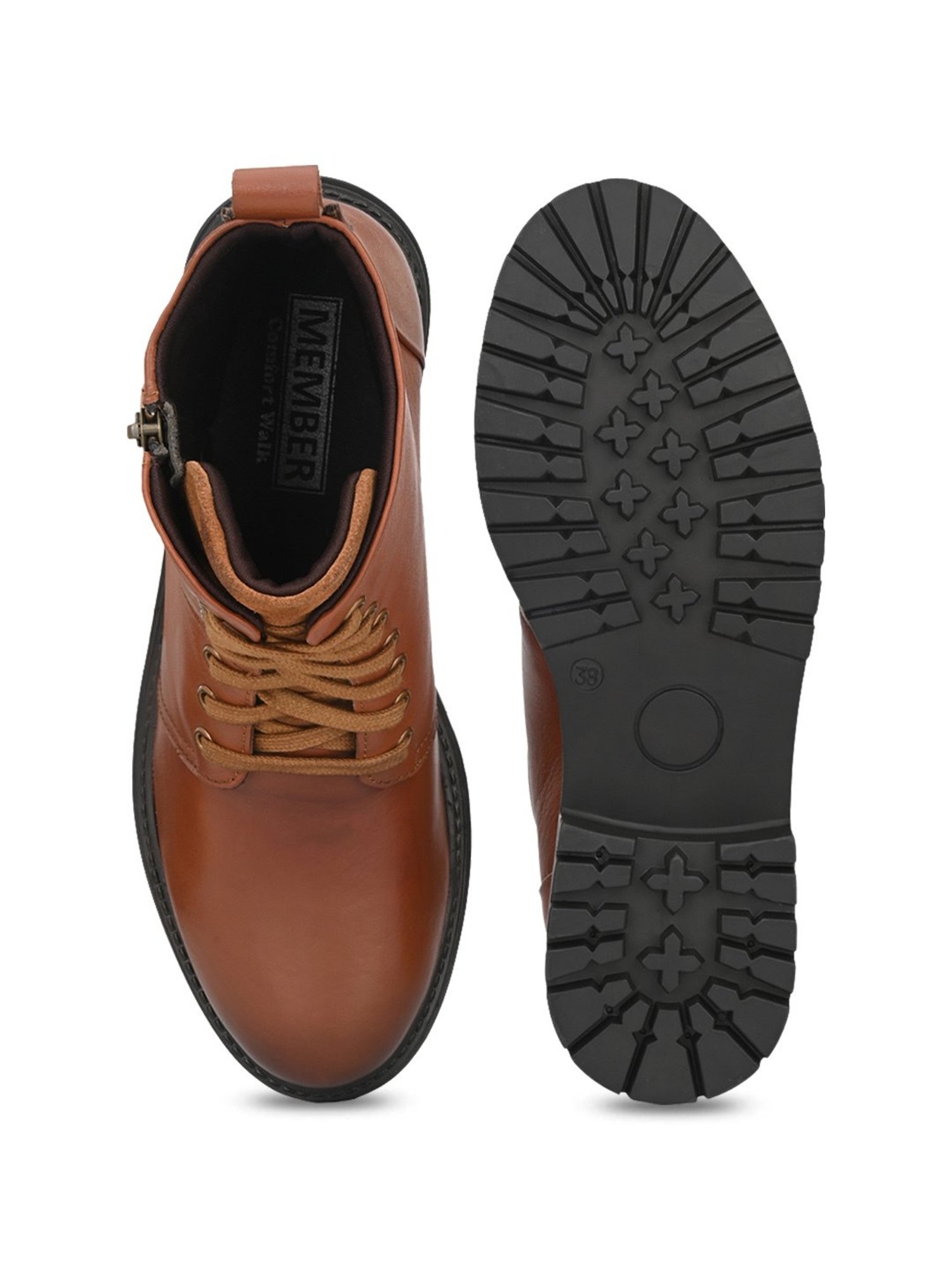 Delize Women's Tan Derby Boots