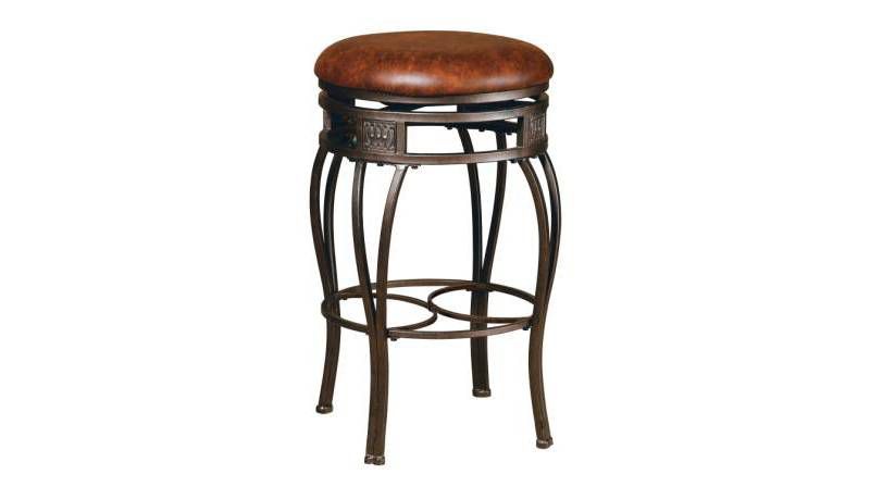 26" Montello Backless Swivel Height Counter Height Barstool Bronze/Brown - Hillsdale Furniture