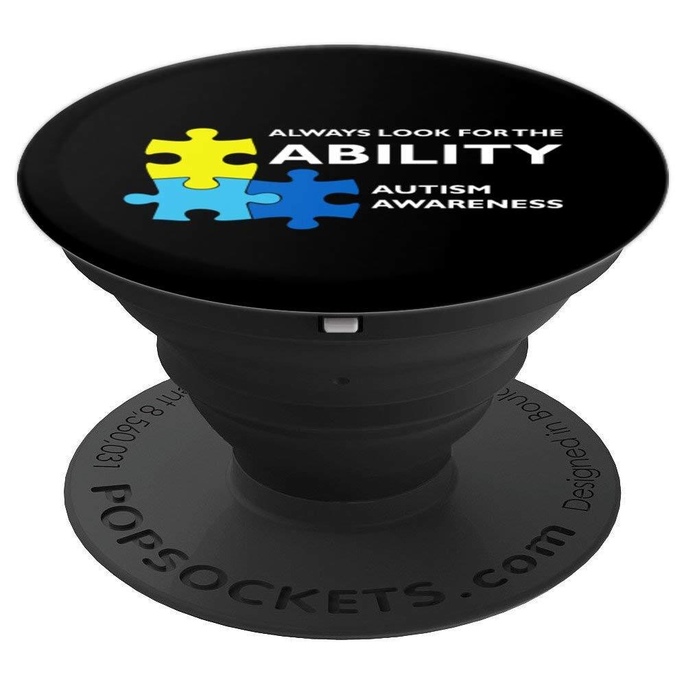 Always Look For The Ability Autism Awareness PopSockets Grip and Stand for Phones and Tablets