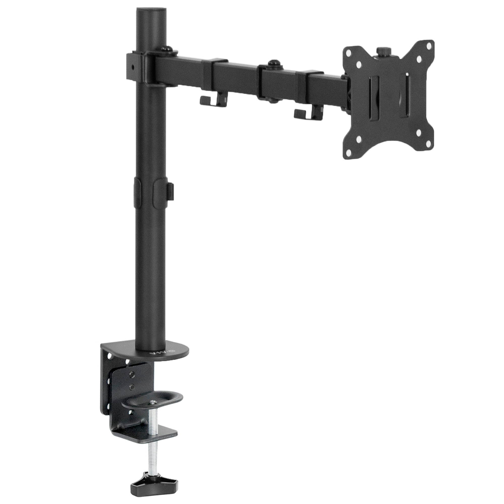 VIVO Single LCD 13" to 32" Monitor Desk Mount Stand, Fully Adjustable, Tilt, Rotation | For 1 Screen (STAND-V100B)