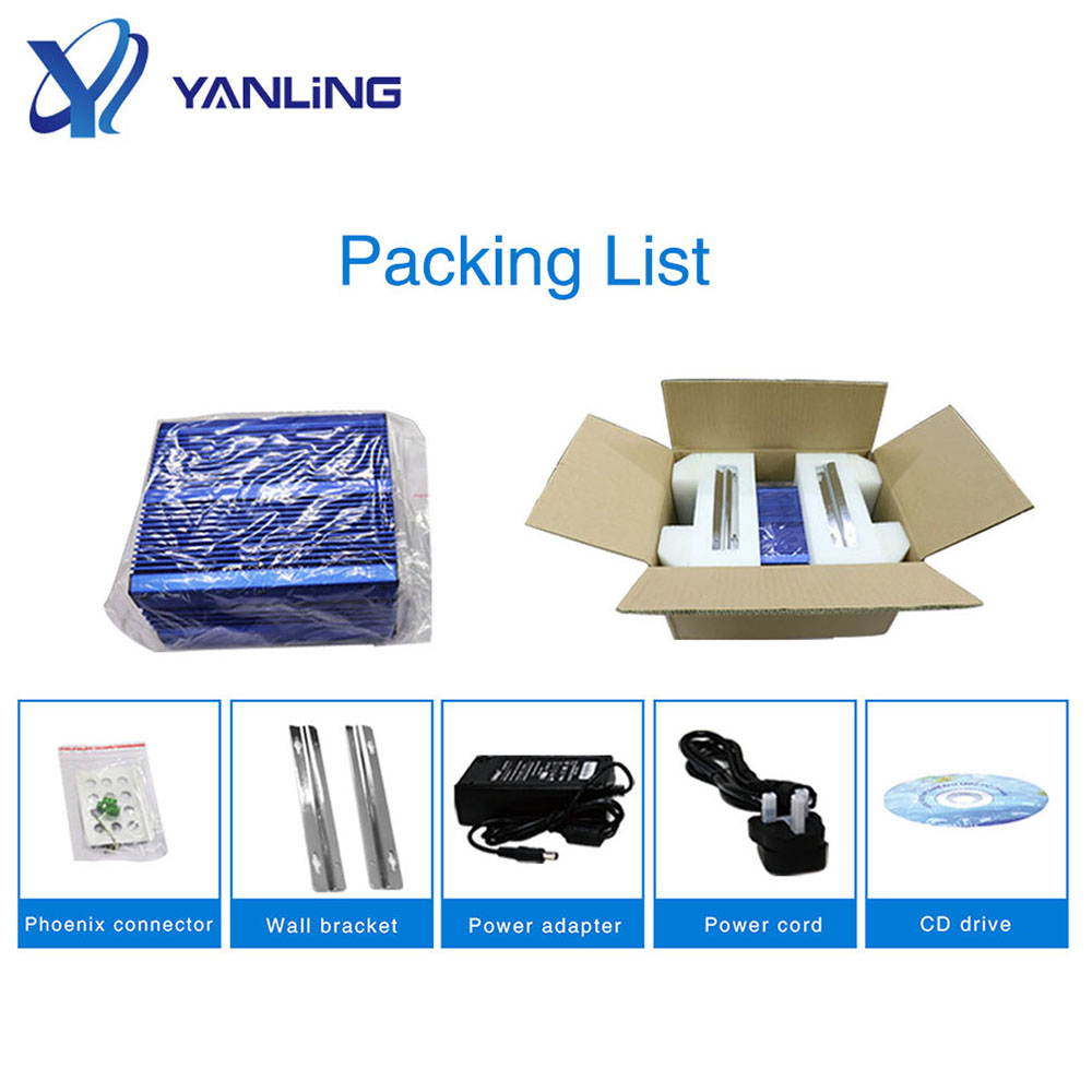 Fanless Industrial PC , Intel Celeron 3865U Rugged Computer, IPC Mini PC, Windows 10 Pro with 6 USB 9 to 36V 2 PCI or 1 PCIE 4X 1 PCI 2 Intel LAN 3G 4G WiFi Support SIM Slot 8 G RAM 128G SSD