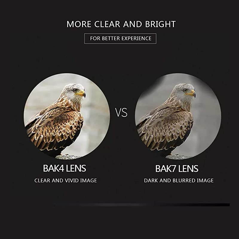 10x42 Compact Binoculars with Low Light Night VisionLarge Eyepiece High Power Waterproof Binocular Easy Focus for Outdoor Hunting Bird Watching Traveling Black 10 X 42