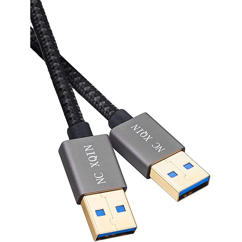 USB to USB Cable 6 ft  USB 30 Male to Male Nylon Braided Cable USB to USB Cord for Data Transfer Hard Drive Enclosures Printers Modems Cameras