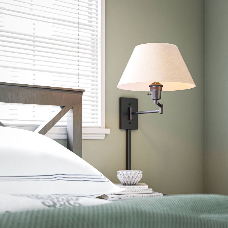 3-way Simplicity Swing Arm Lamp Matte Black - 3R Studios