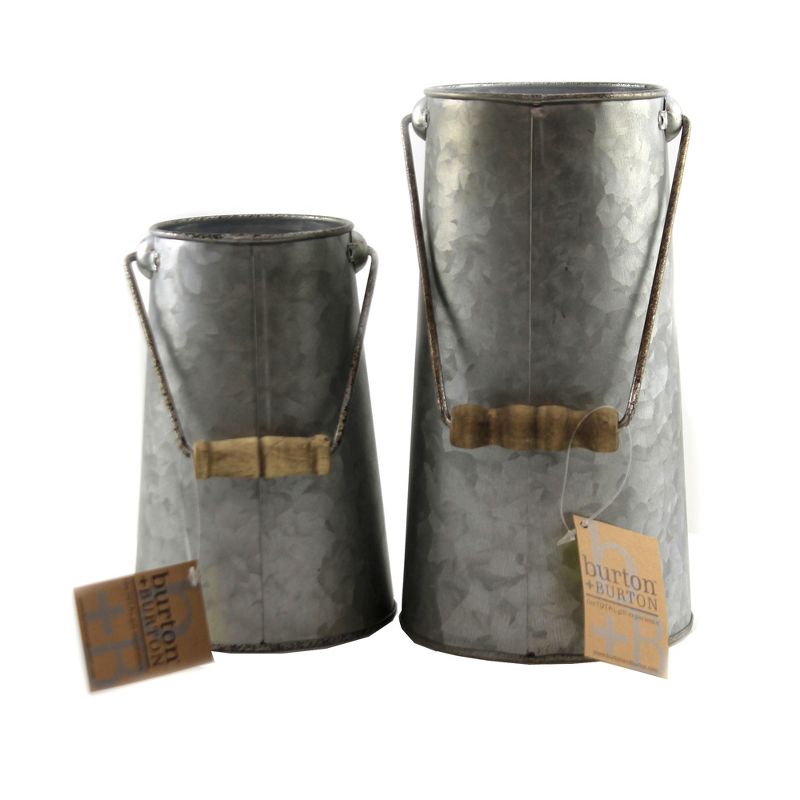 Halloween 8.25" Jack-O-Lantern Set Happy Face Metal  -  Decorative Figurines