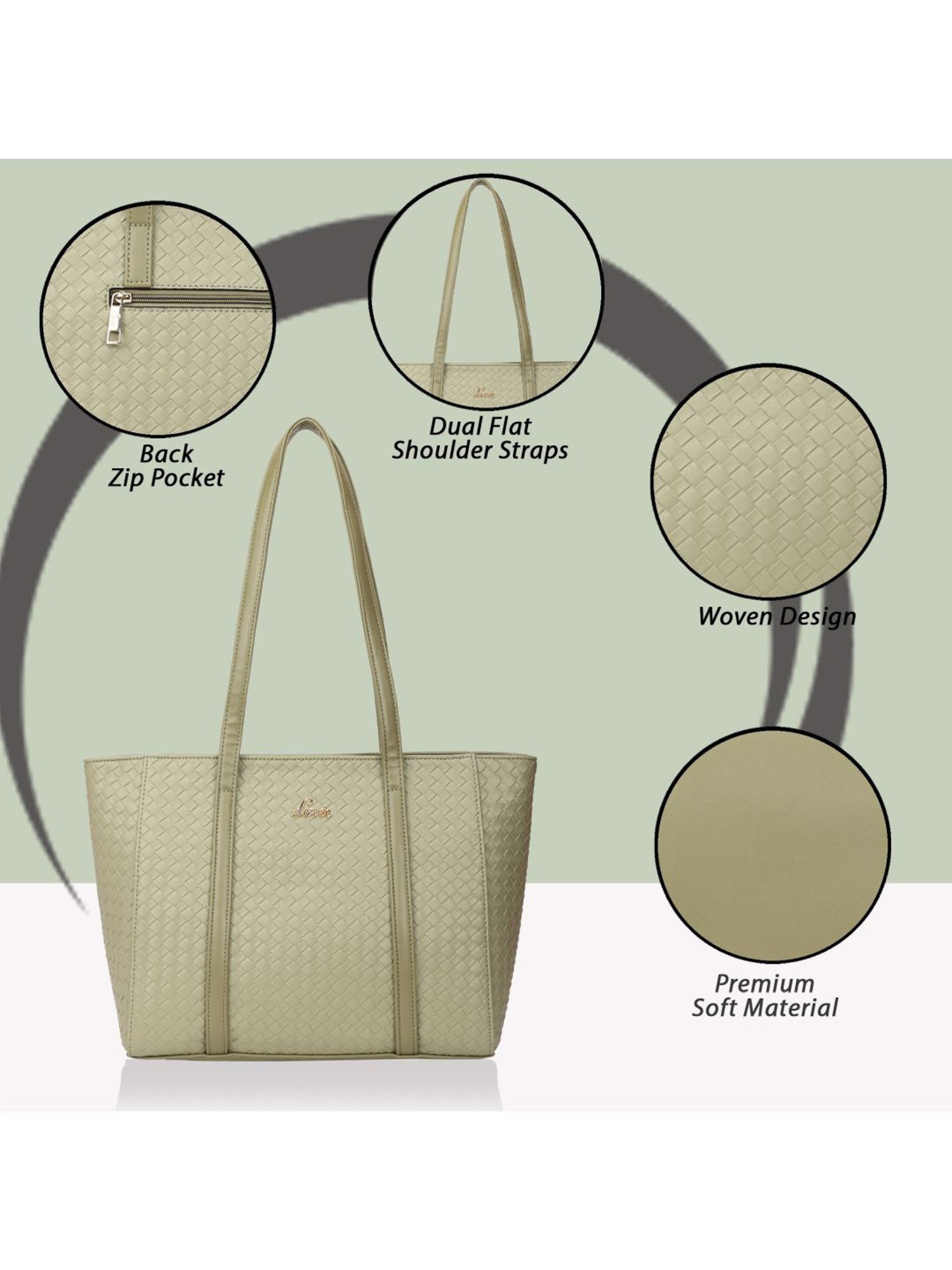 Call It Spring Black Combo Solid Large Tote Handbag