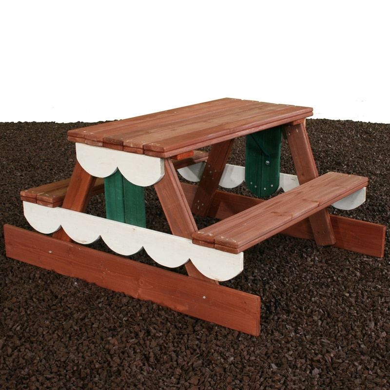 Swing-N-Slide Wooden Picnic Table