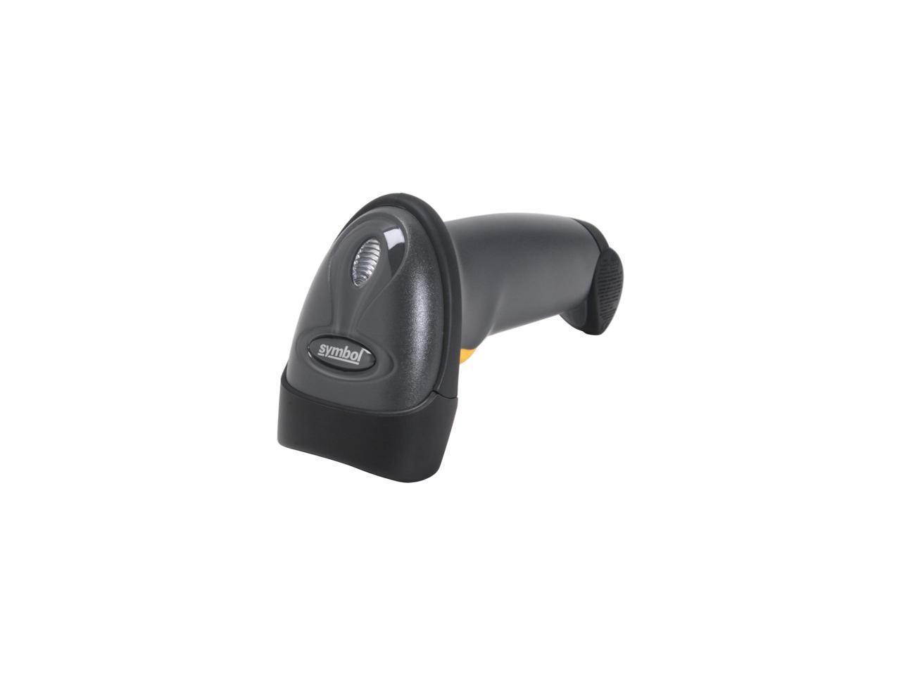 LS2208-SR Zebra Symbol LS2208 Corded Handheld 1D Laser Barcode Scanner, USB, RS232, KBW, TGCS (IBM) 46XX over RS485, USB Kit, Black - LS2208-SR20007R-NA