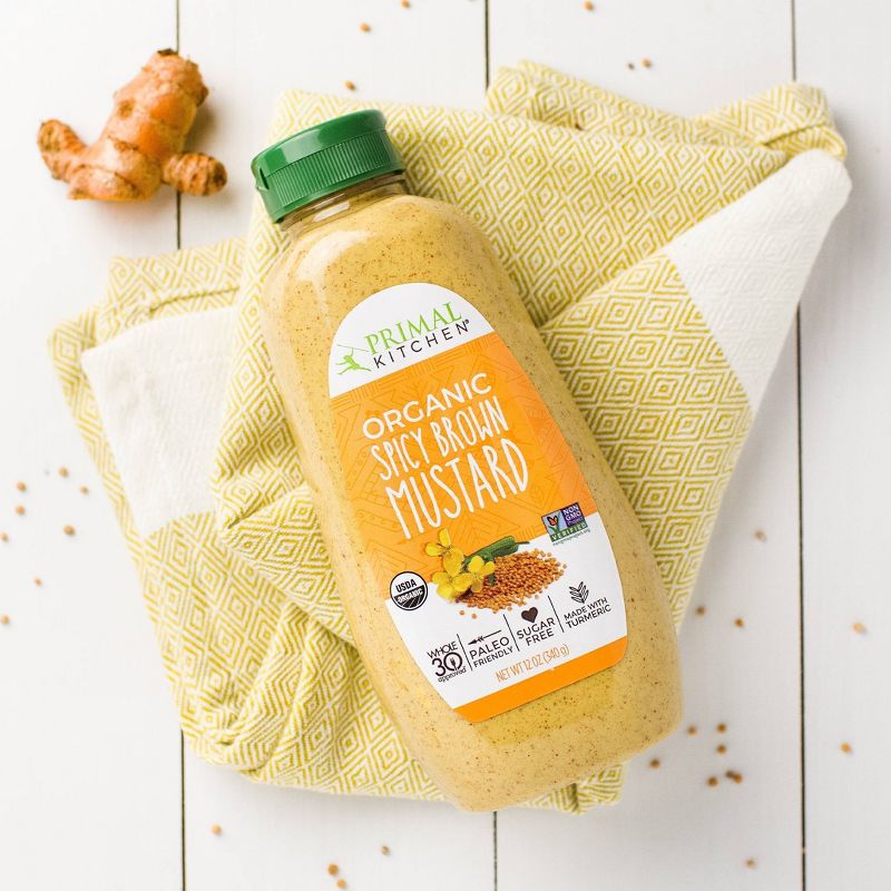 Primal Kitchen Organic Spicy Brown Mustard - 12oz