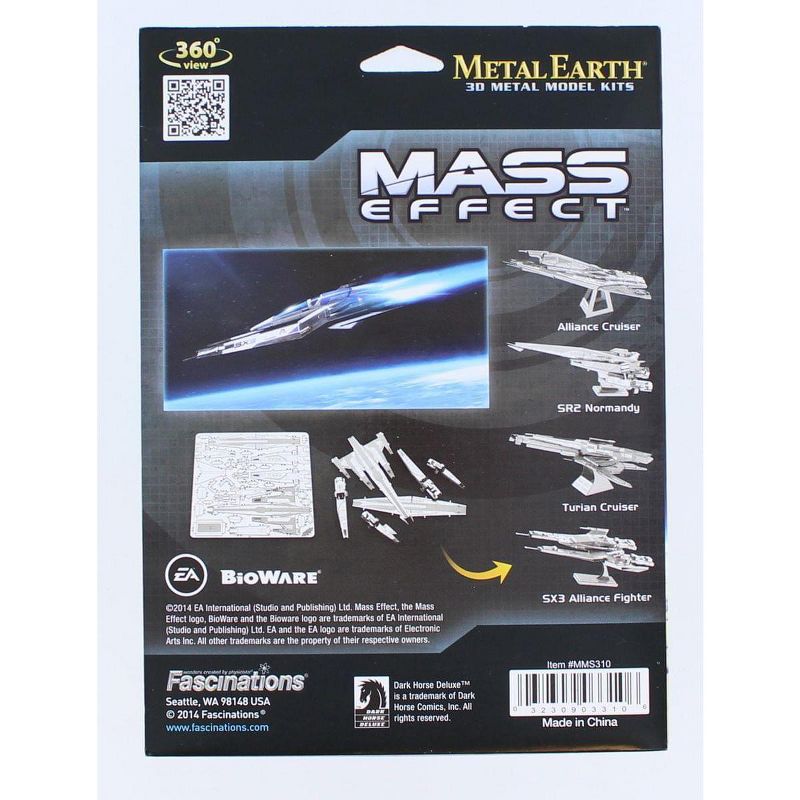 Dark Horse Comics Mass Effect 3D Laser-Cut Model SX3 Alliance Fighter