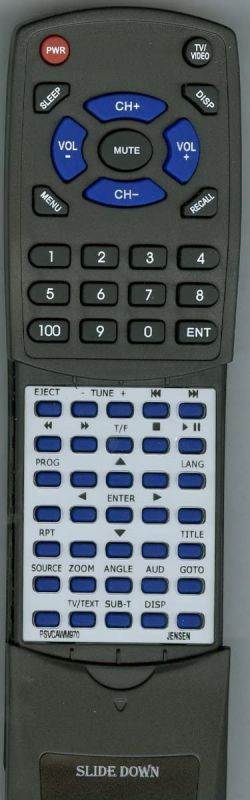 Replacement Remote Control for Jensen AWM970, PSVCAWM970, AWM975