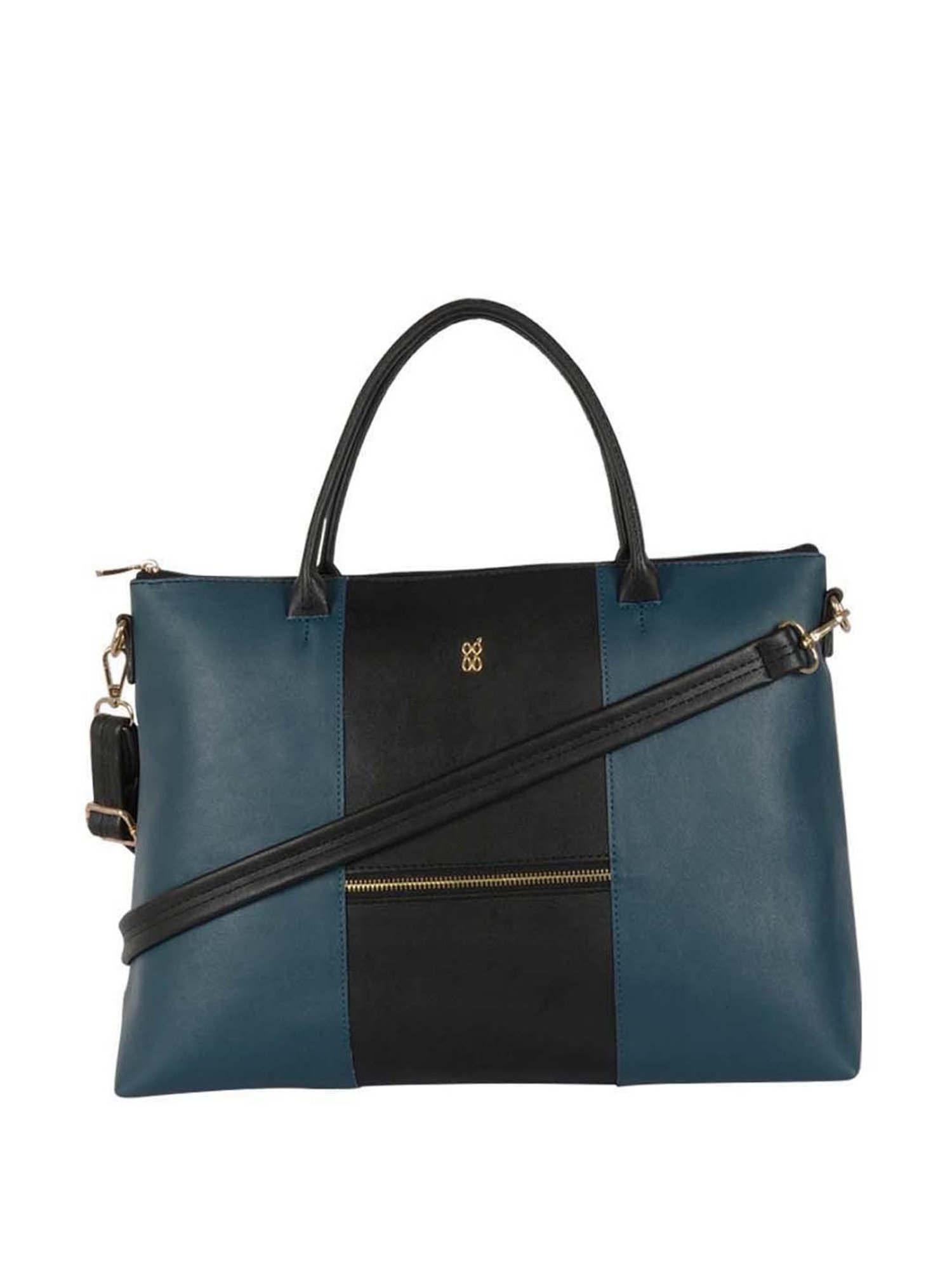 Baggit Black Solid Large Messenger Bag